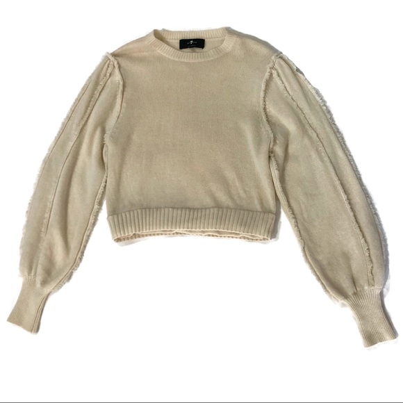 7 For All Mankind Wool Cashmere Crewneck Sweater S - Picture 7 of 10